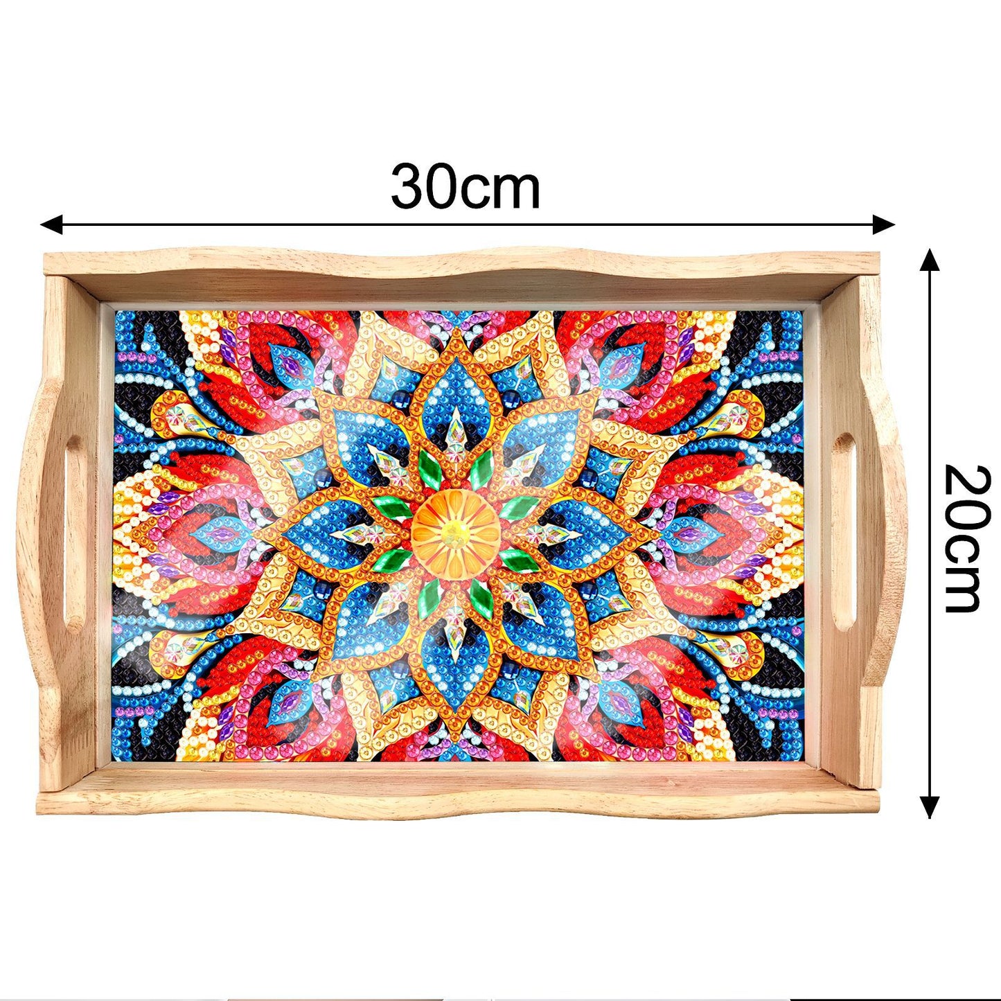 DIY Diamond Painting Serving Tray