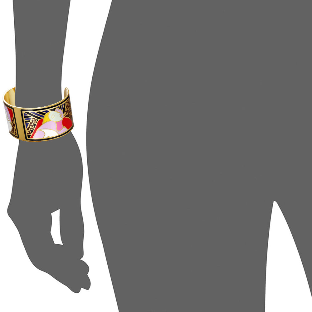 "Art is Her Cuff" - Vintage Gold Bangle