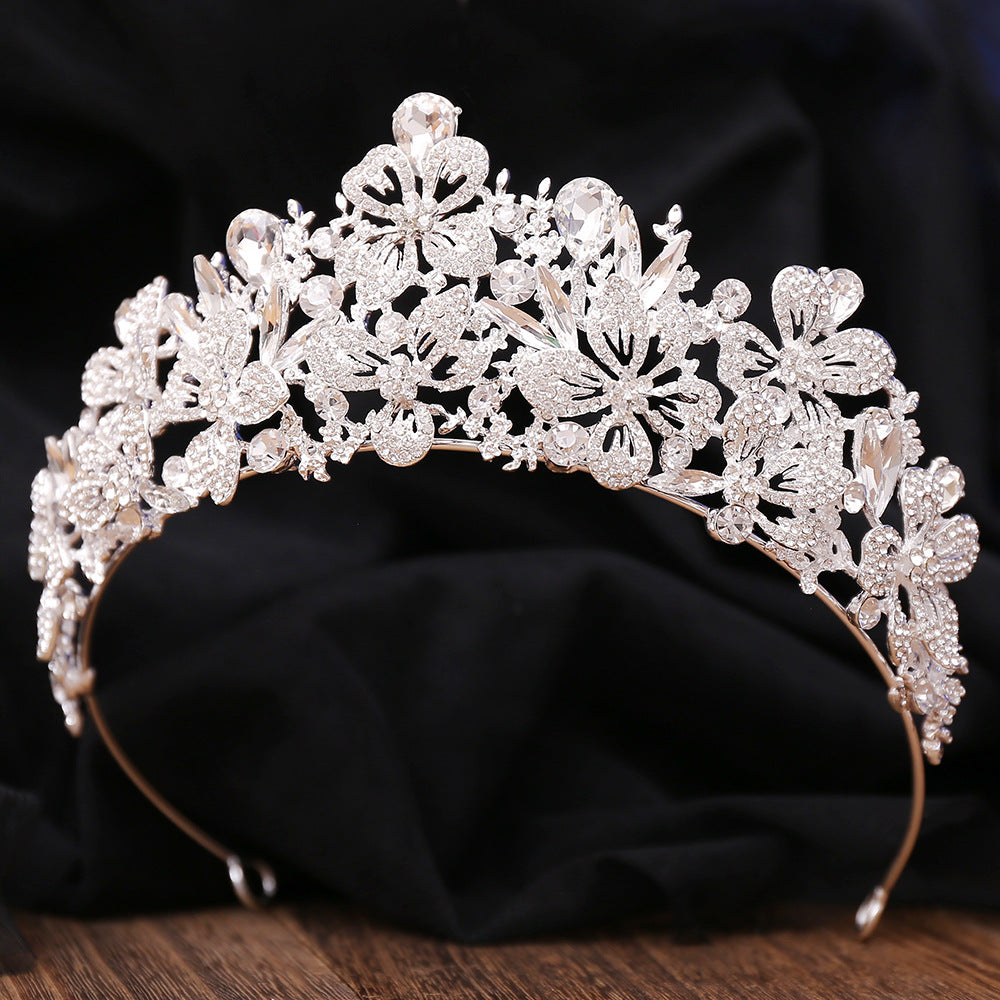 Elegant Floral Bridal Crown