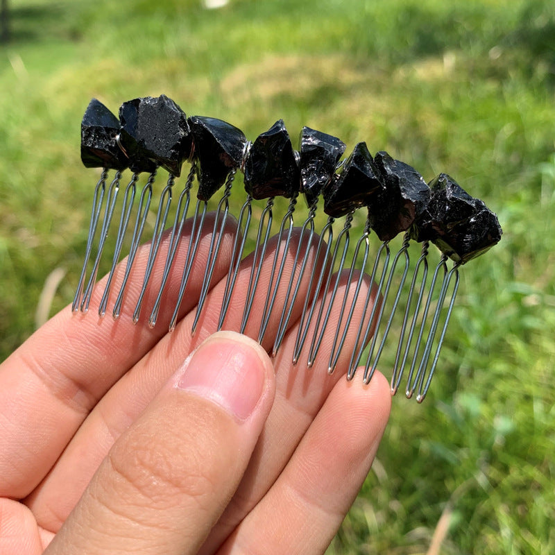 Natural Crystal Haircomb