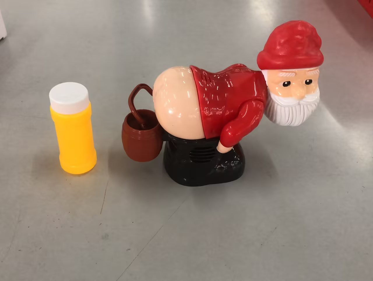Electric Musical Santa Claus Blowing Bubbles Machine