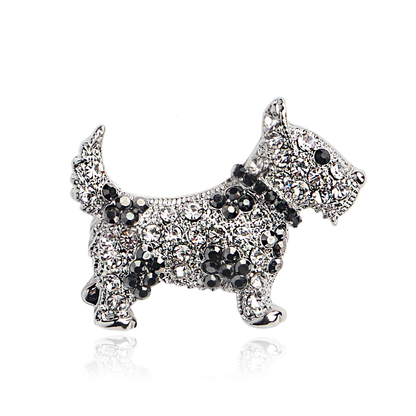 "Puppy Love" - Diamond Brooch