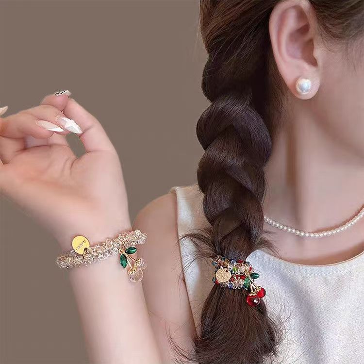 Sweet Cherry Ponytail Holder