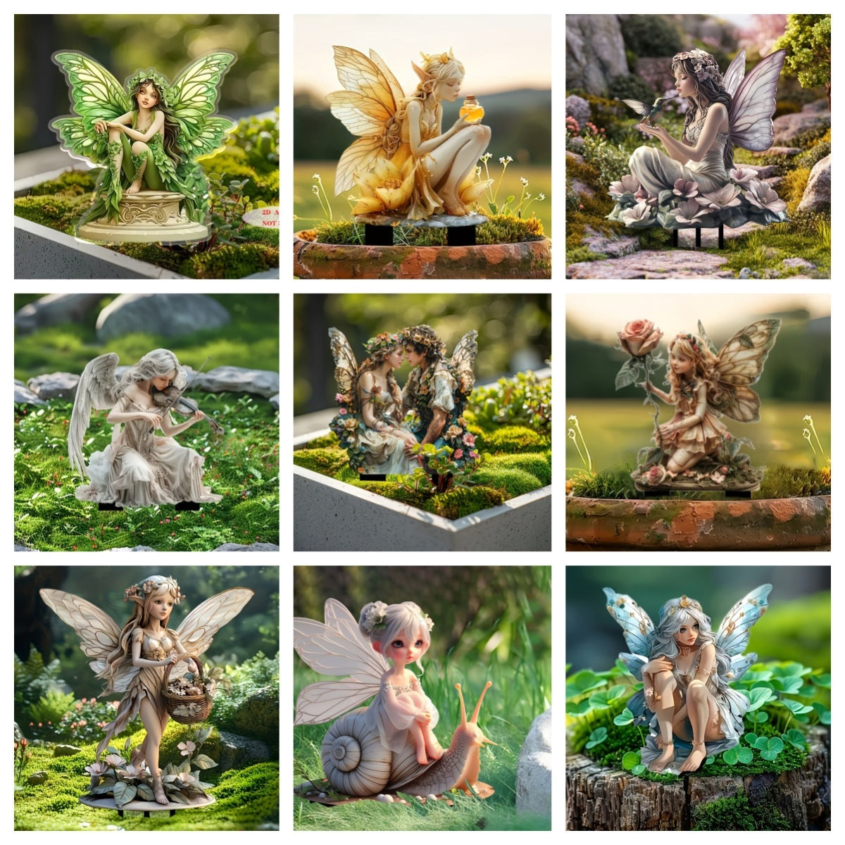 "Days of Fairy" - Acrylic Garden Stake Decoration