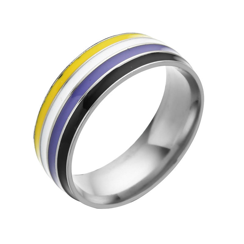 Rainbow Stainless Steel Ring