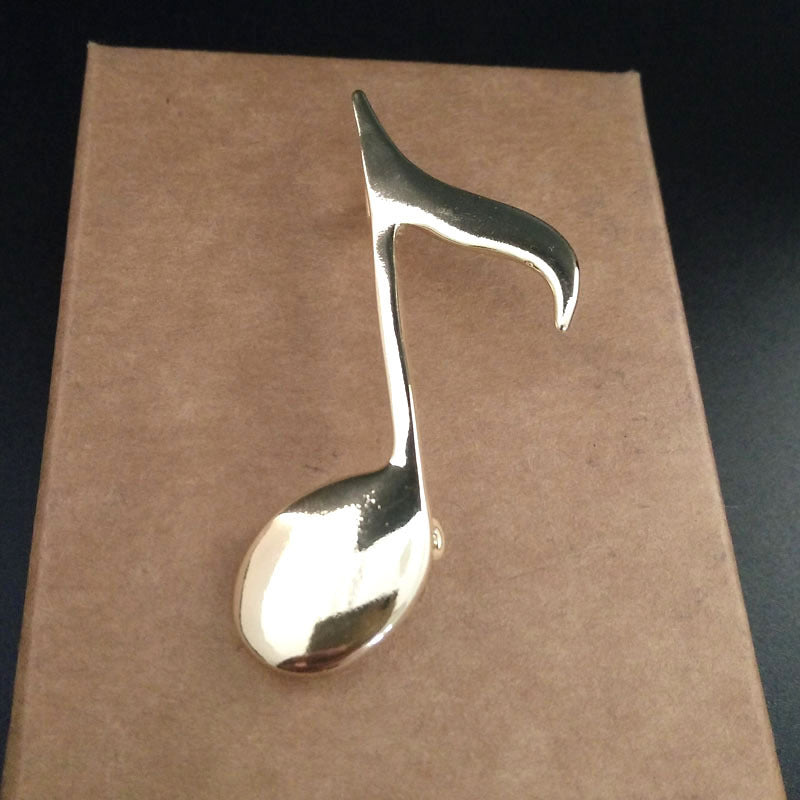 "Golden Sound" - Metal Brooch