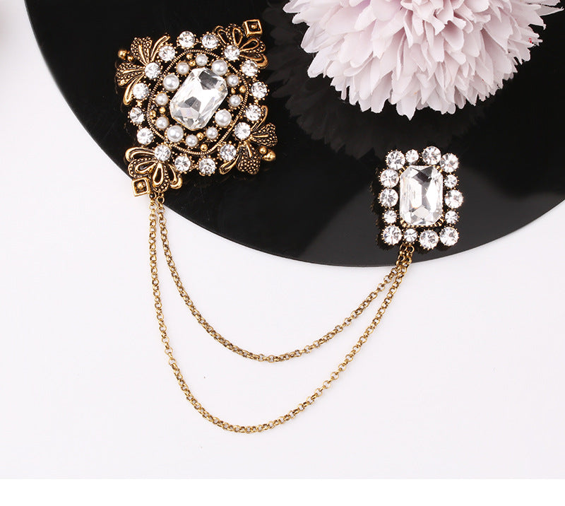 Collar Flower Suit Brooch