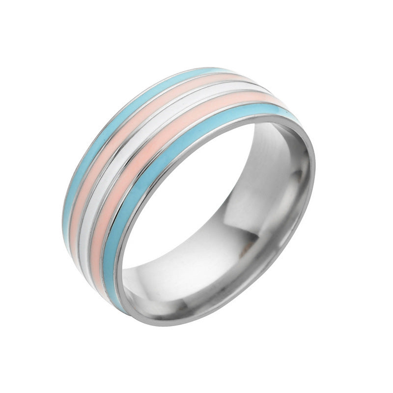 Rainbow Stainless Steel Ring