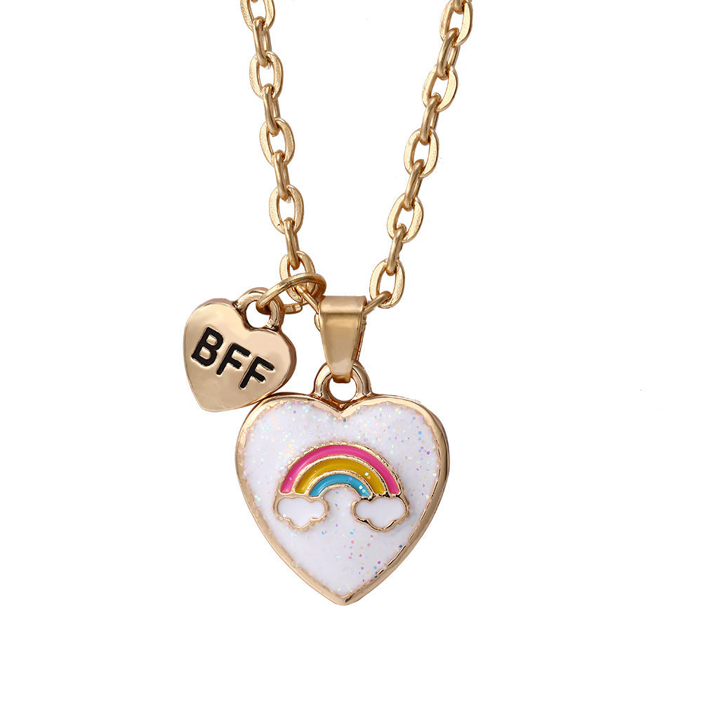 Rainbow BFF Alloy Necklace