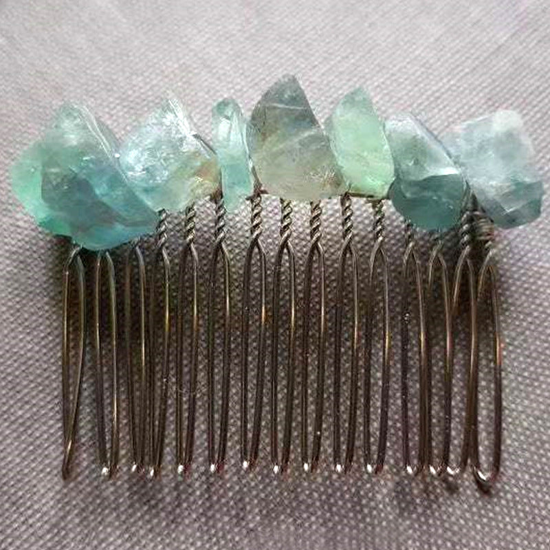 Natural Crystal Haircomb
