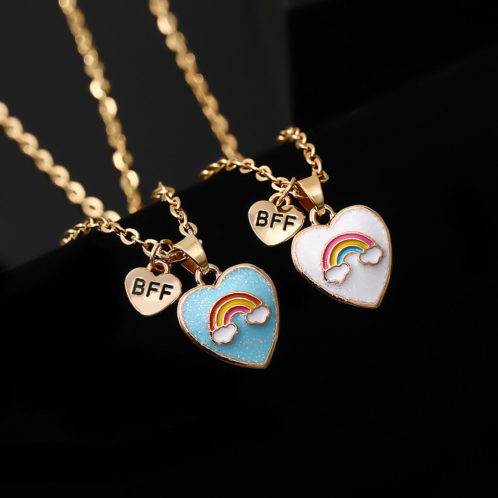 Rainbow BFF Alloy Necklace