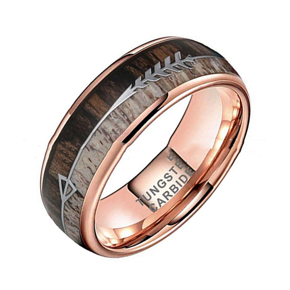 Tungsten Rose Gold Ring