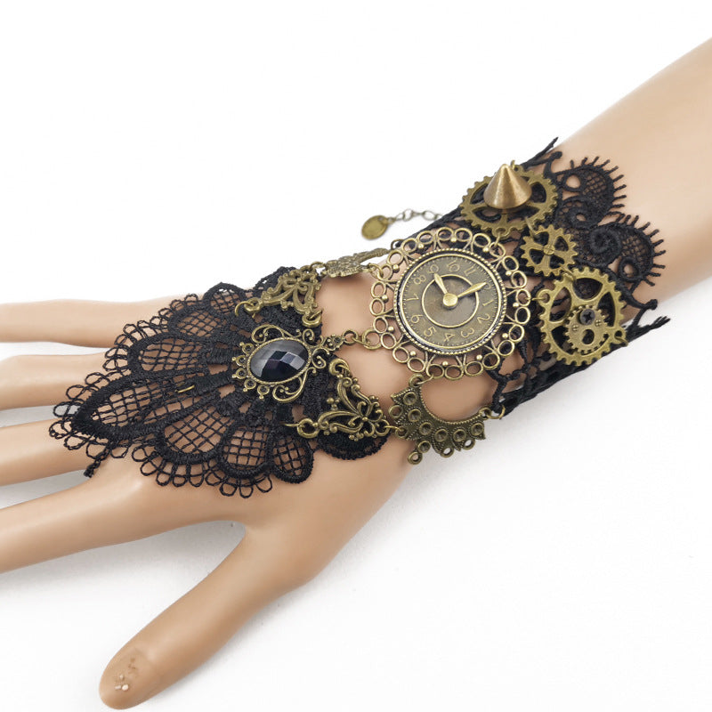 Gear Clock Steam Engine Bracelet