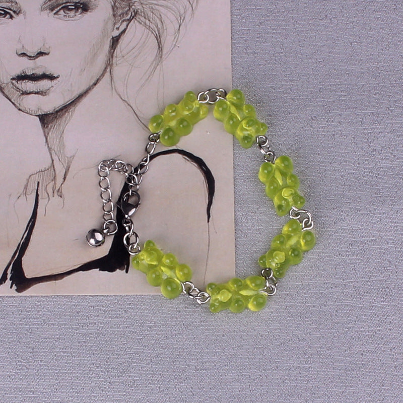 Stainless Steel Gummy Bears Bracelets