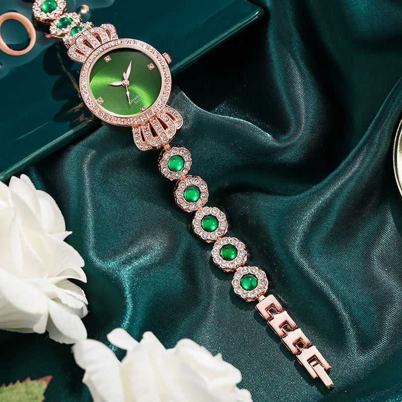 "Green Queen" -  Women's Quartz Bracelet Watch