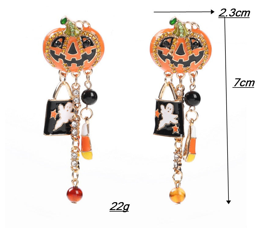 Pumpkin Dangle Earrings