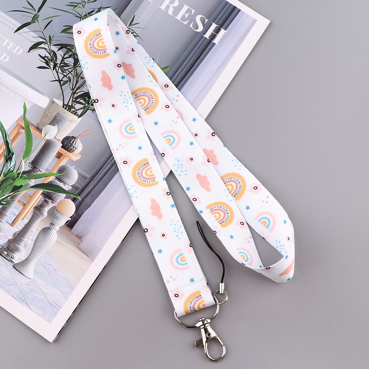 Happy Rainbow Lanyard