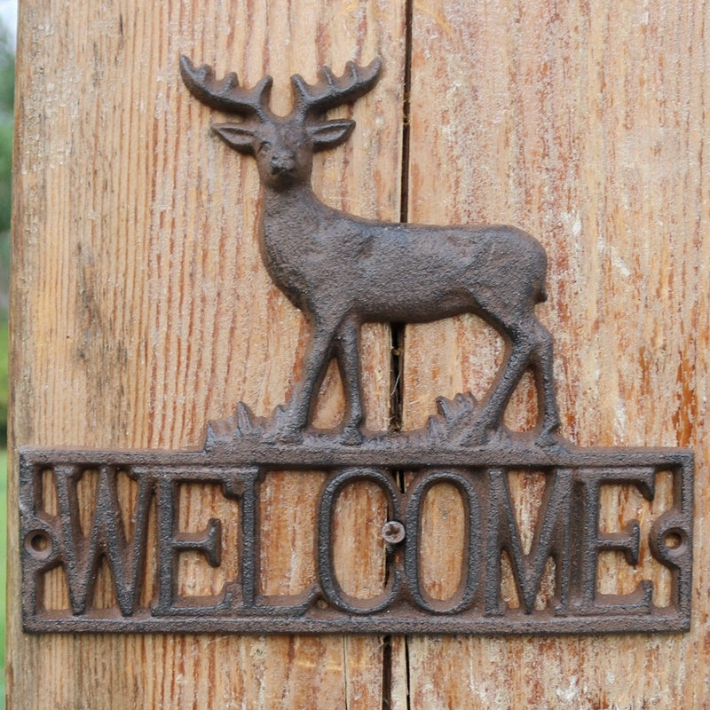 "Welcome" - Retro Door Plates