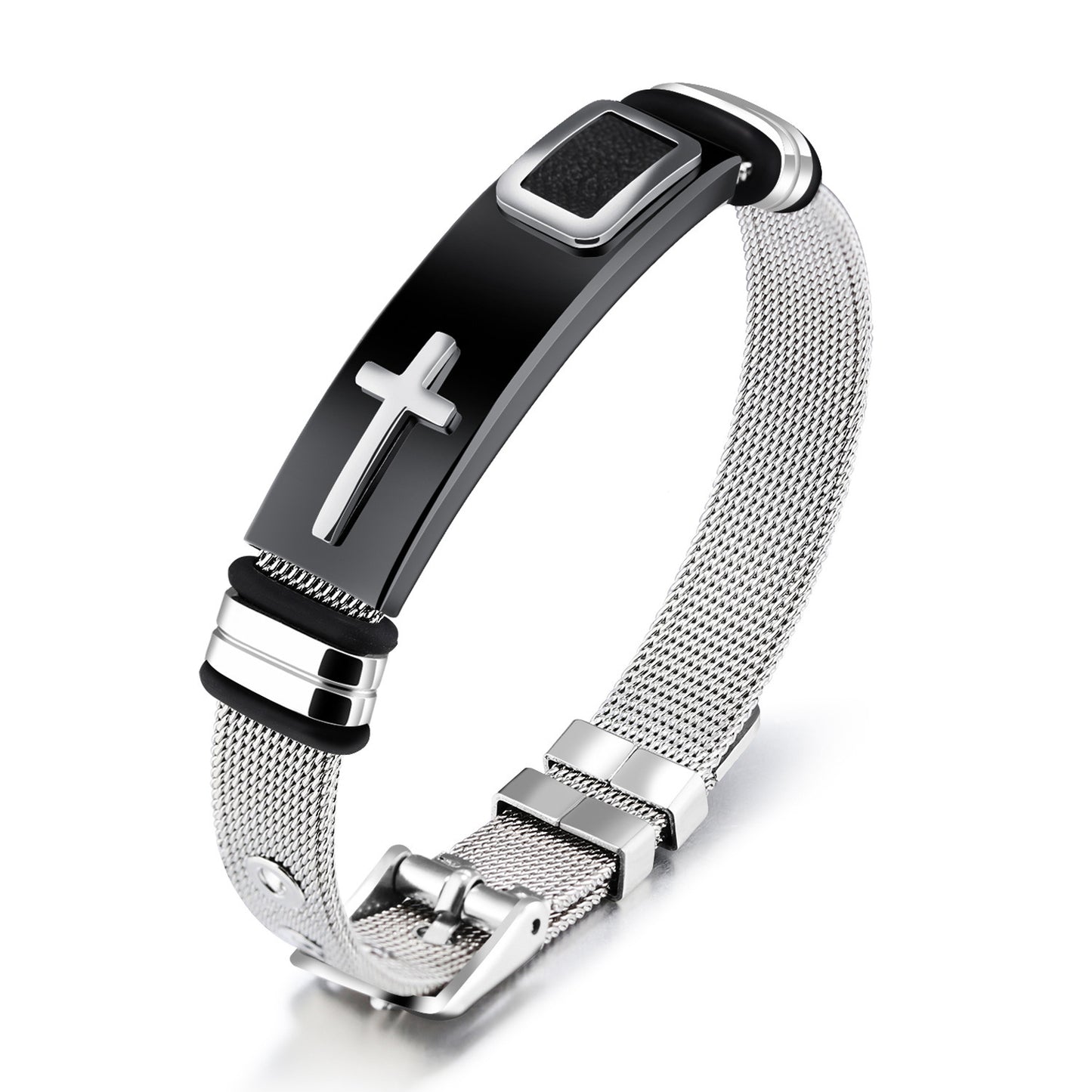 Titanium Steel Cross Bracelet