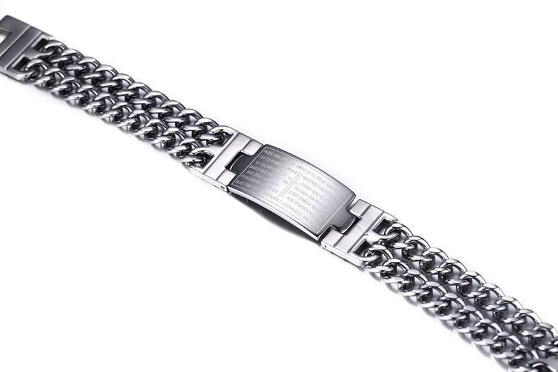 Bible Scripture Titanium Steel Bracelet