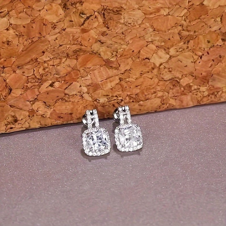 "Dazzling Diamonds" - 2CT Diamond Moissanite Drop Earrings
