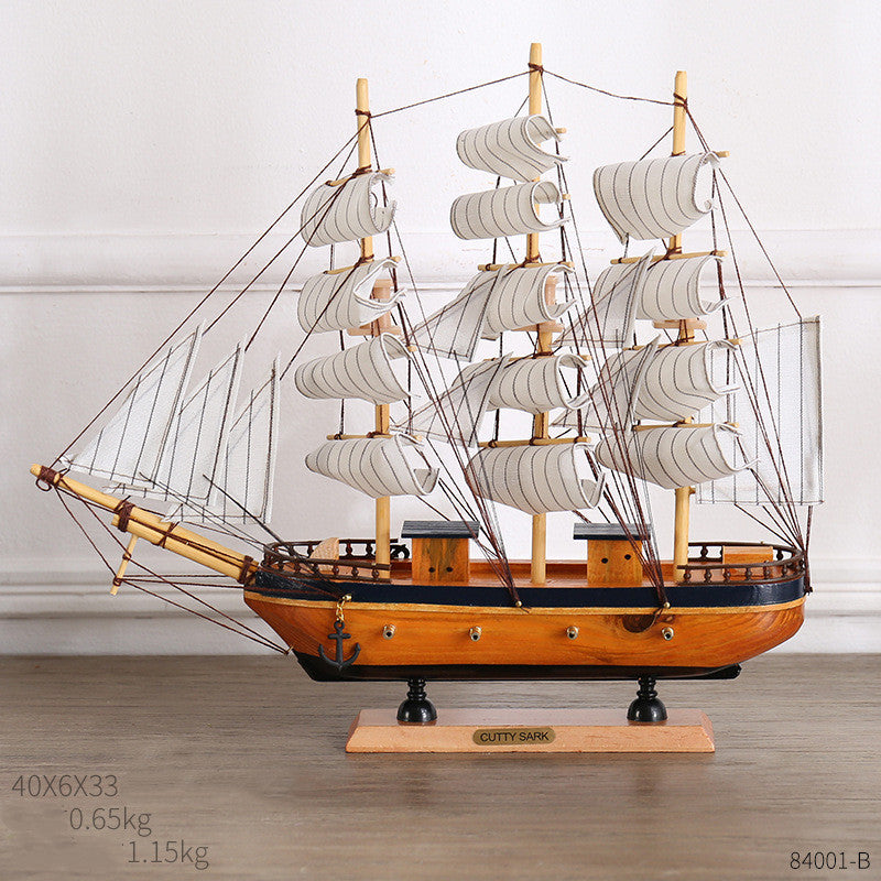 Crafted Ship Figurines for Home Decor