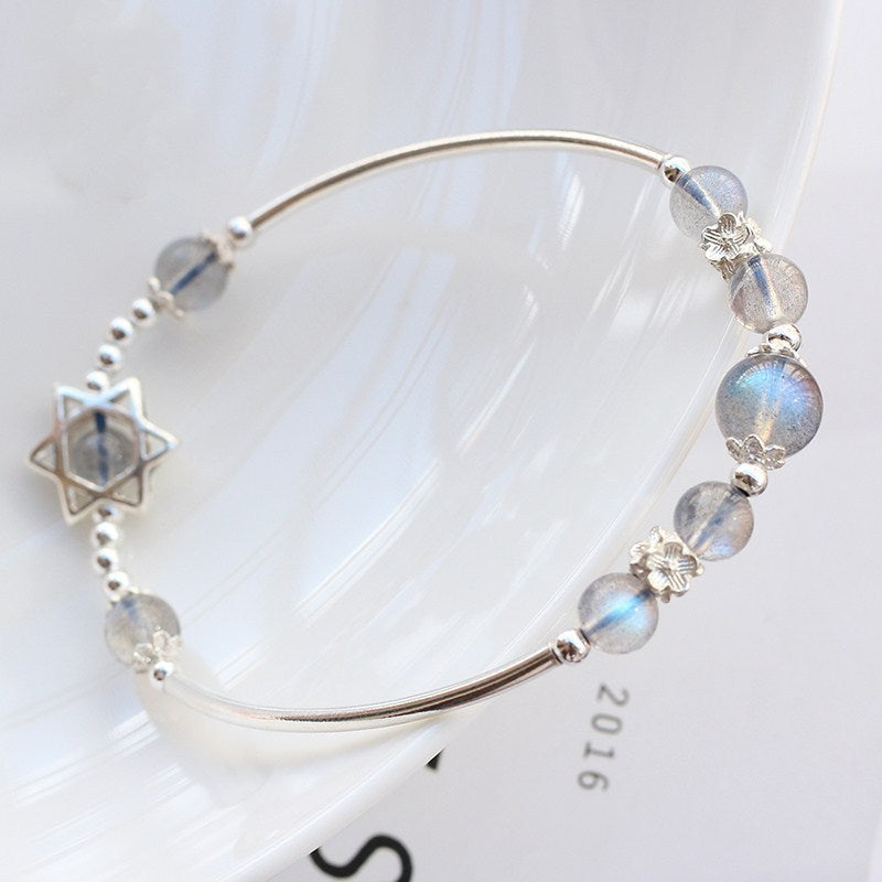 "Moonlight" - Handcrafted Moonstone Pure Silver