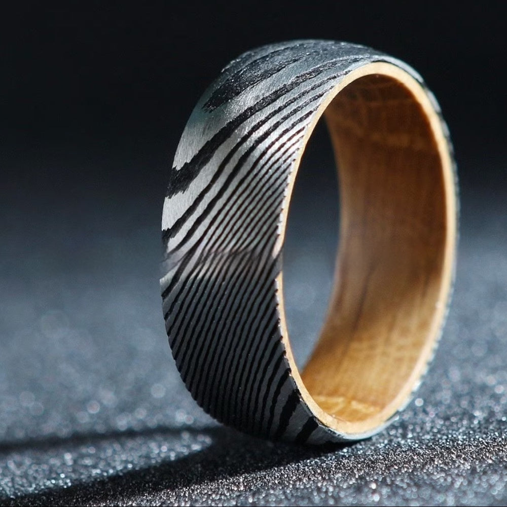 Striped Barrel Wood Inner Ring