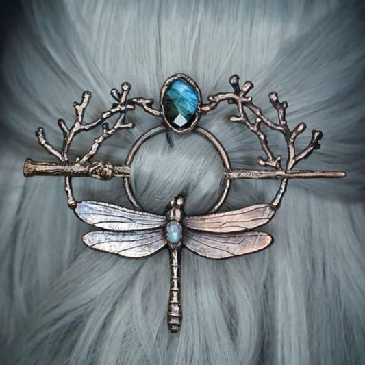 Dragonfly Branch Hairpin