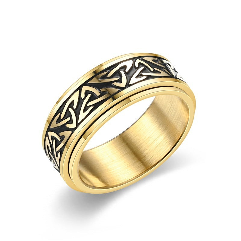 Celtic Titanium Steel Ring