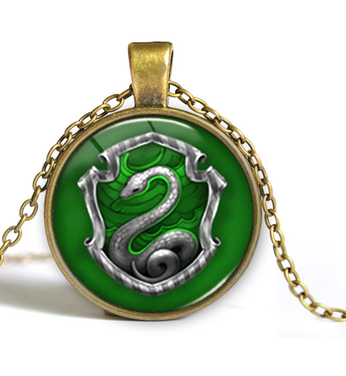 Harry Potter Hogwart's Slytherin Crest Necklace