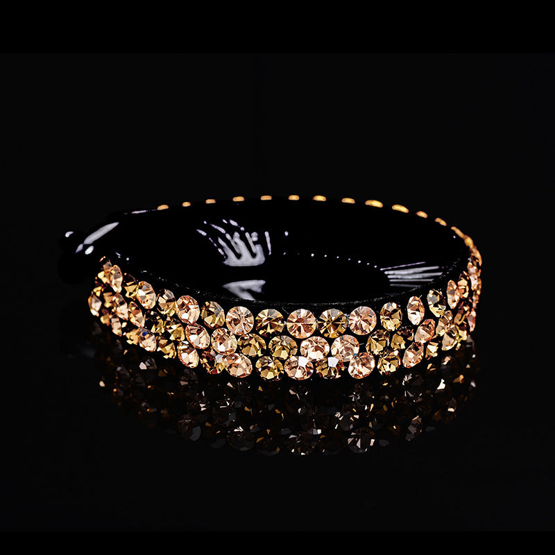 Rhinestone Hair Claw Ponytail Holder