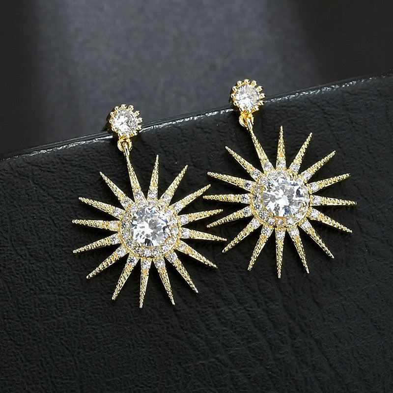 "Dazzling Star" - Dangle Earrings