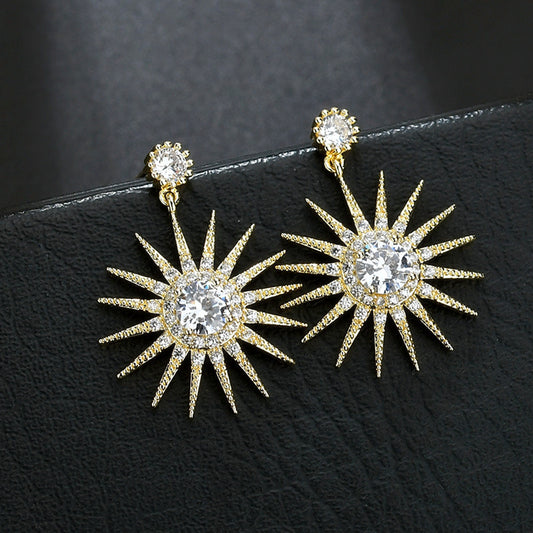 "Dazzling Star" - Dangle Earrings
