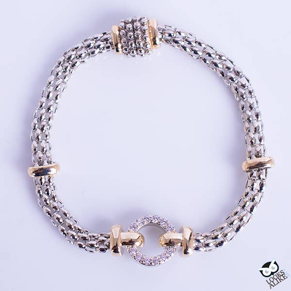 "Beaded Crystal" - Station Bracelet