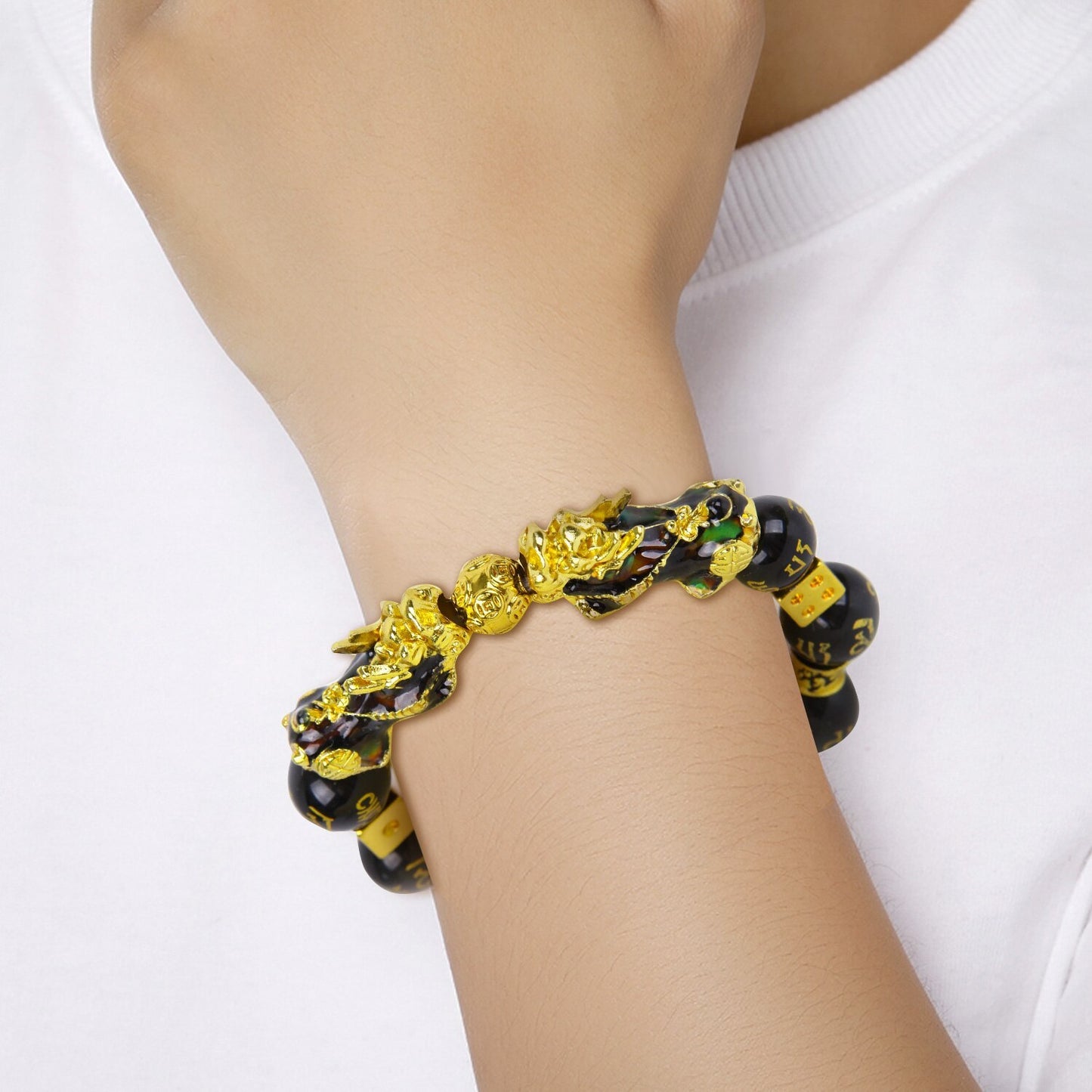 Black Pixiu Obsidian Bracelet