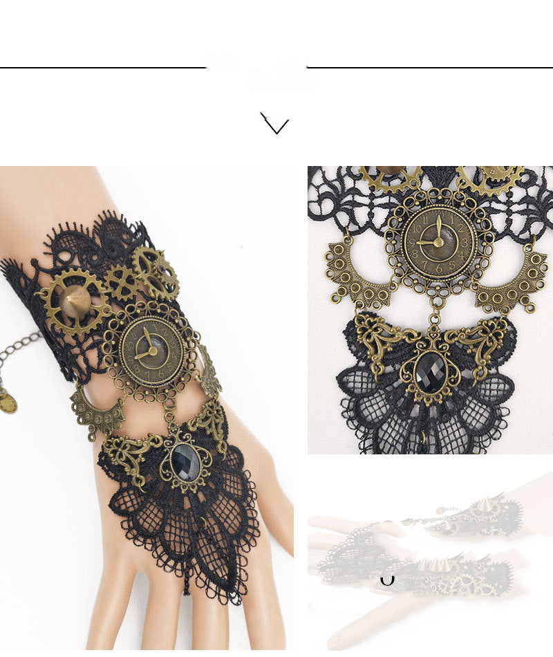 Gear Clock Steam Engine Bracelet