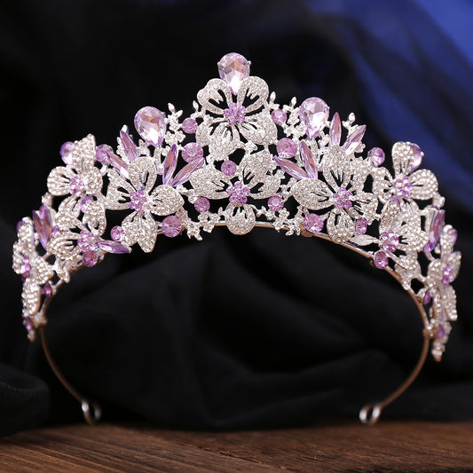 Elegant Floral Bridal Crown