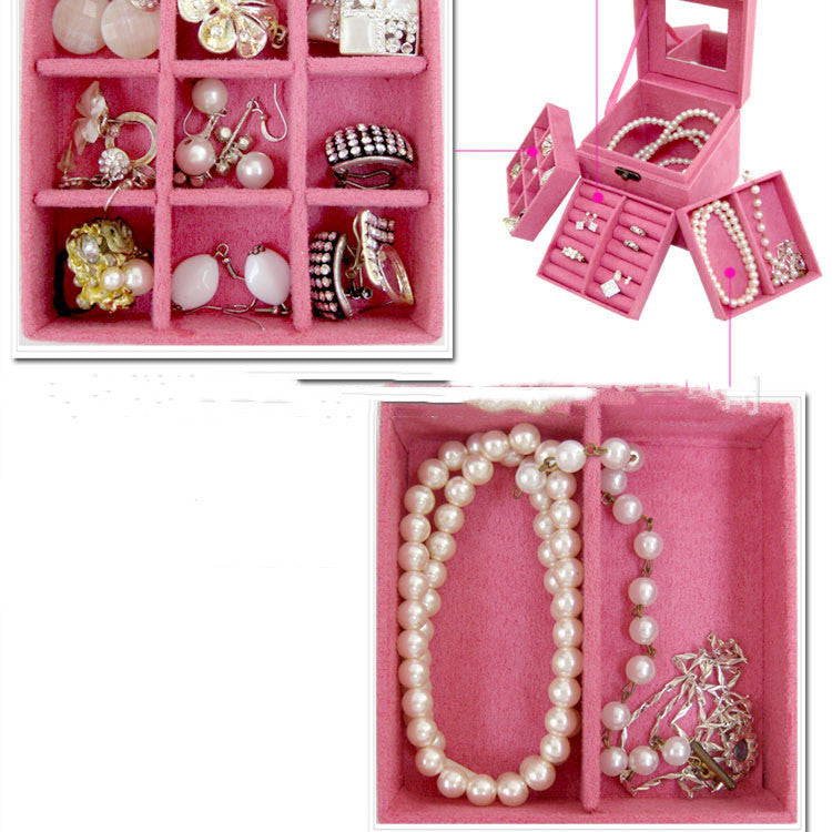 Classic Three-layered Jewelry Boxes