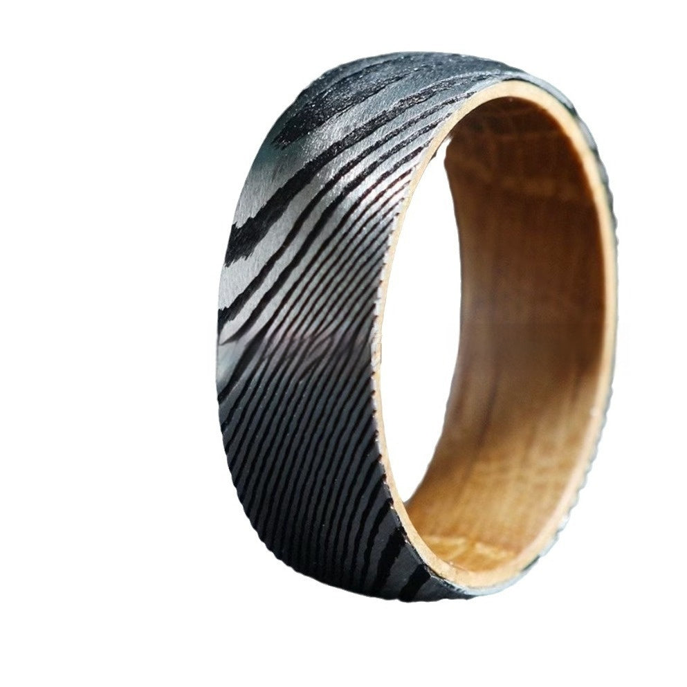 Striped Barrel Wood Inner Ring