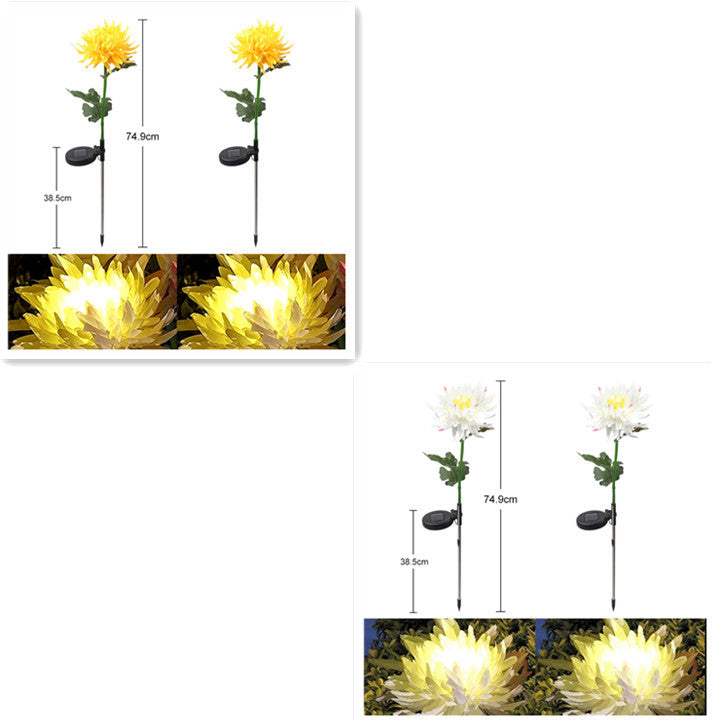 Solar LED Artificial Flower for Landscaping