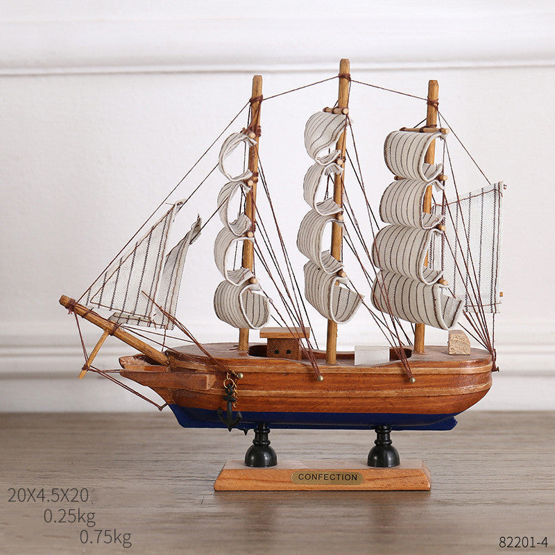 Crafted Ship Figurines for Home Decor