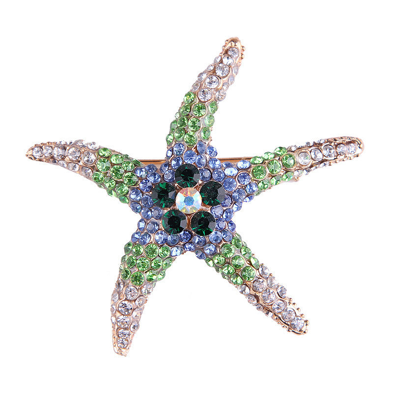 "Star of the Sea" -  Diamond  Brooch