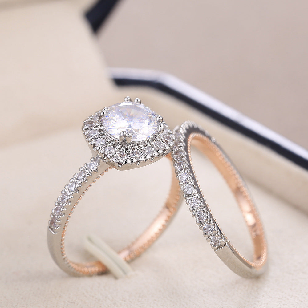 "Glamorous Love" -  Zircon Simulated Diamond Ring