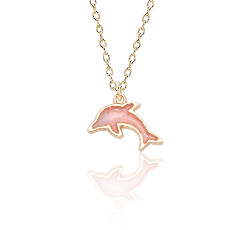 Colorful Dolphin Necklace