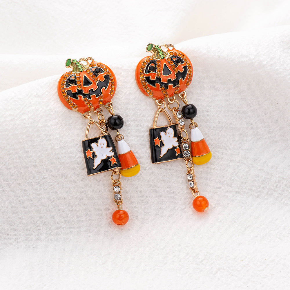 Exaggerated Pumpkin Earrings