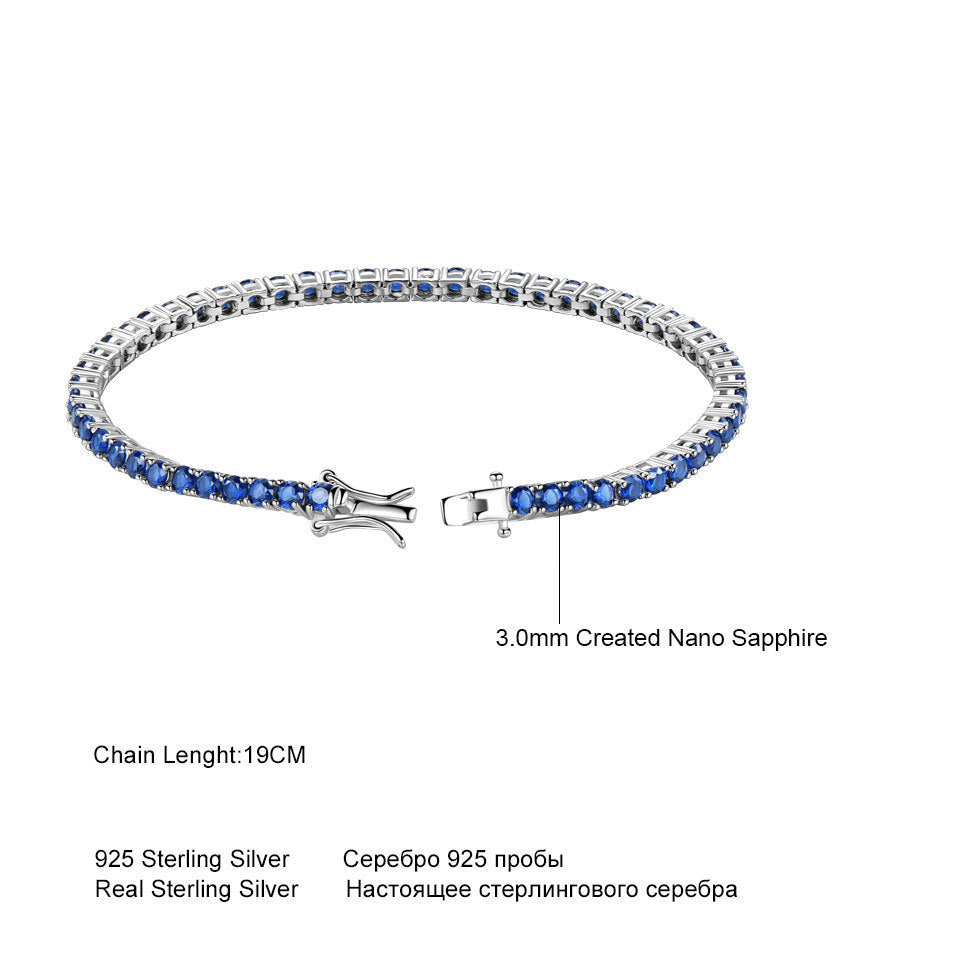"The Blues" - Sapphire Tennis Bracelet