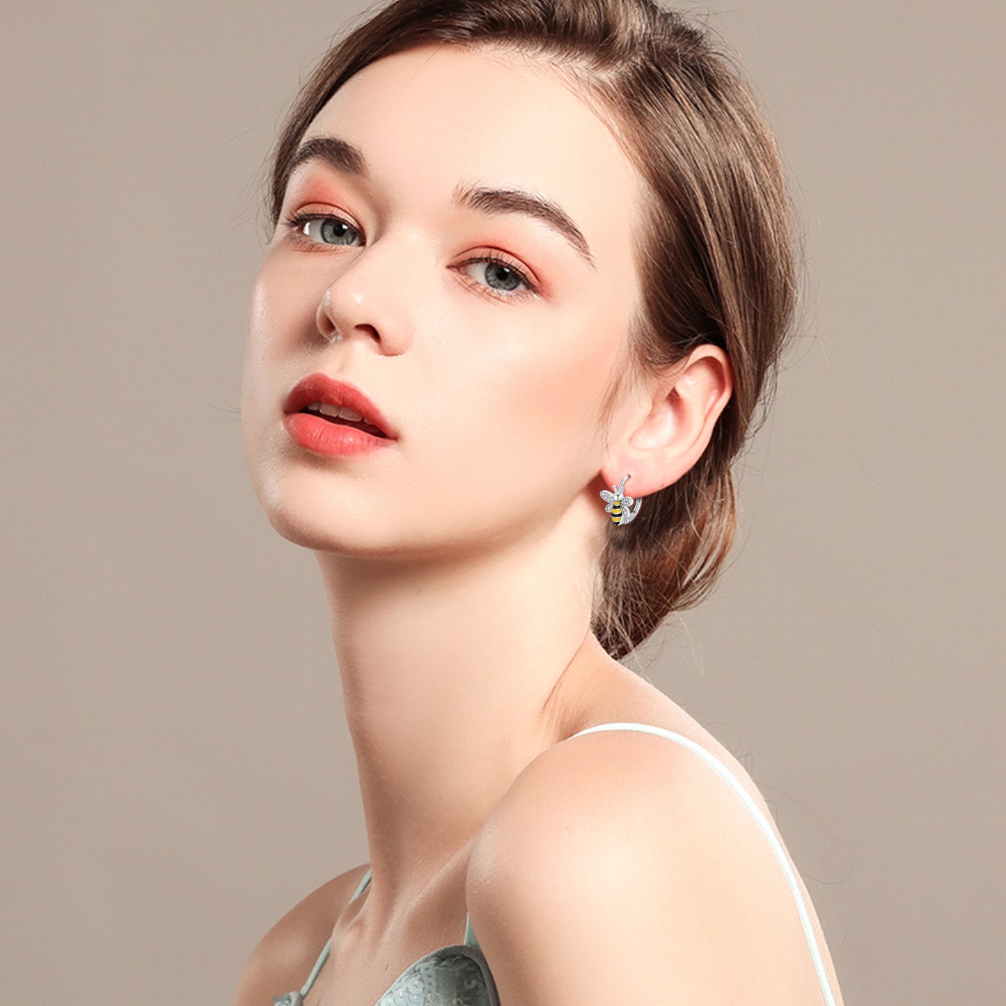 "Beehave" - Sterling Silver Bee Earrings