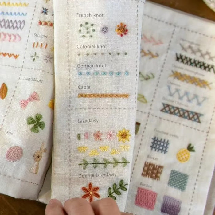 DIY Embroidery Linen Book