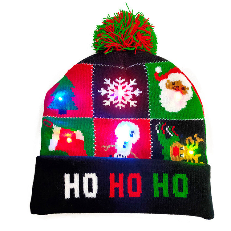 Ugly LED Light Knitted Christmas Hats
